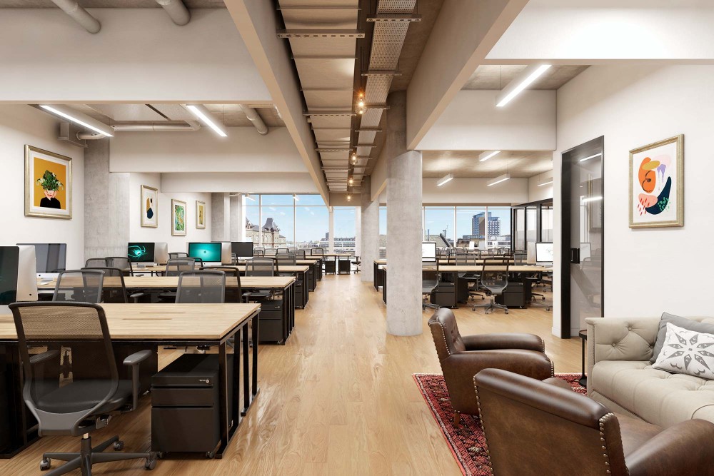 interior office cgi of mindspace in aldgate