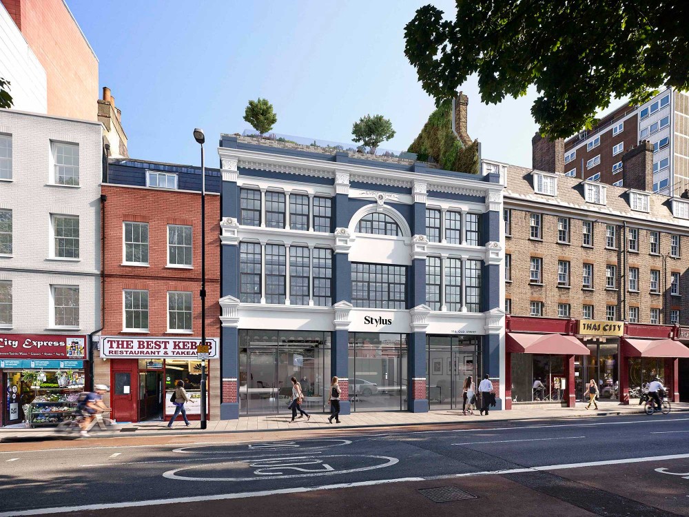 architectural photomontage of stylus 112 old street in london